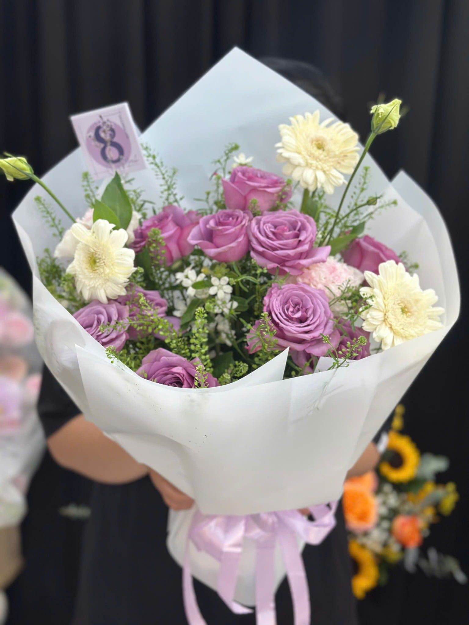  Bó Hoa Tím Mộng Dịu Dàng - HBD60 