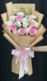  Bó Hoa Hồng Trắng Yêu Thương - HBD64 