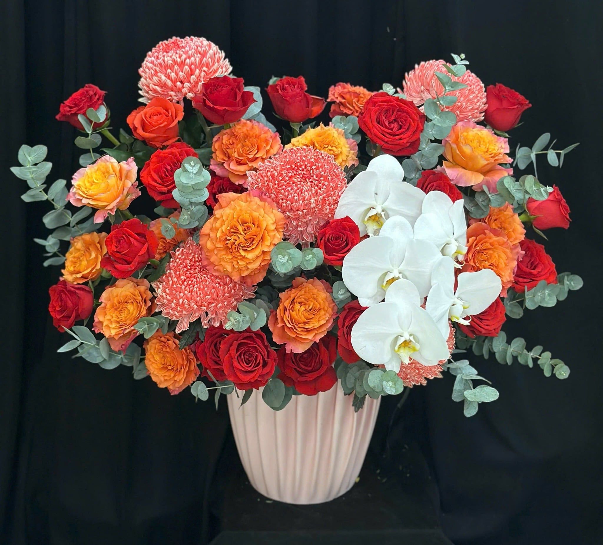  Hoa Cắm Hộp Rực Rỡ Phú Quý- HCH108 