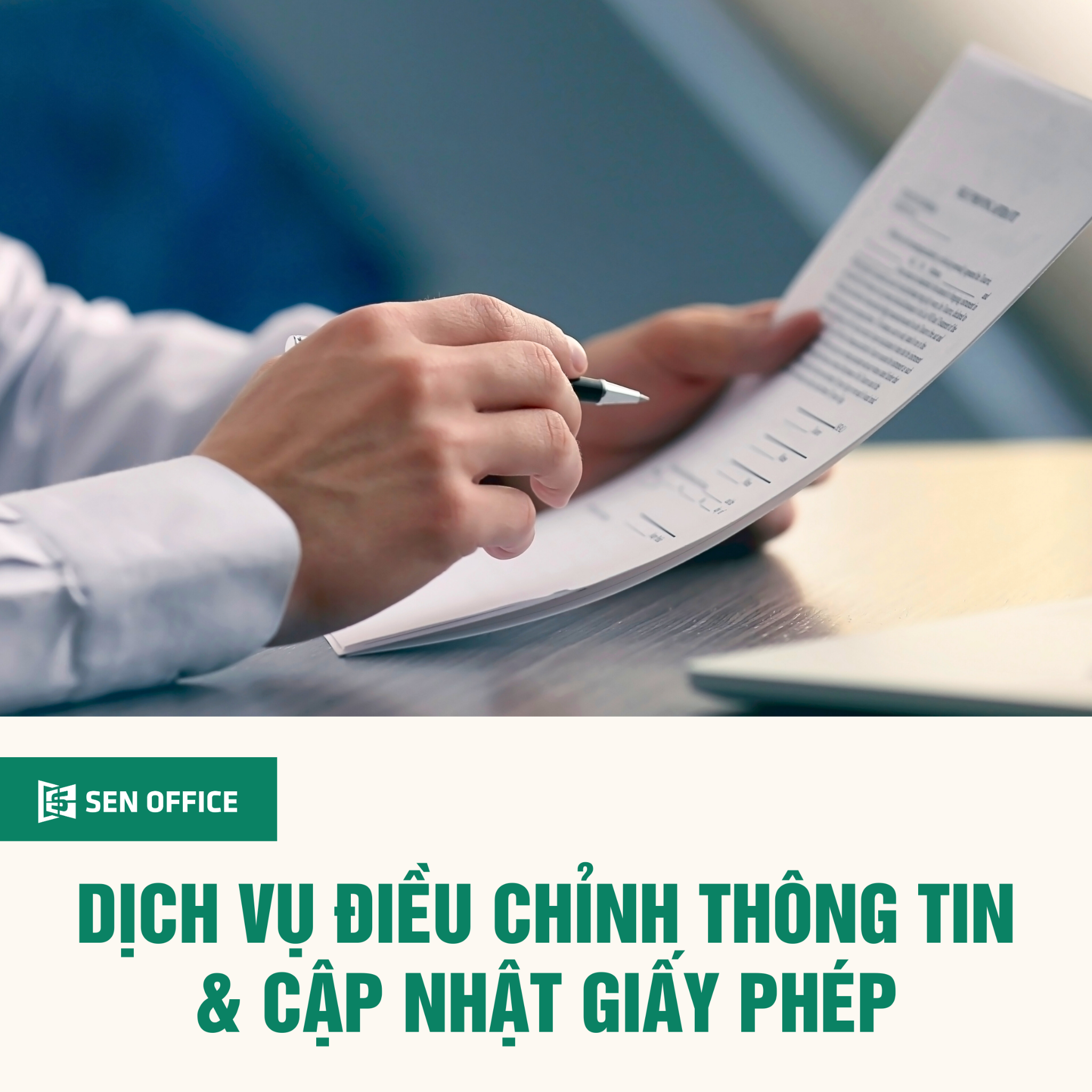  Dịch vụ thay đổi thông tin và cập nhật giấy phép kinh doanh 