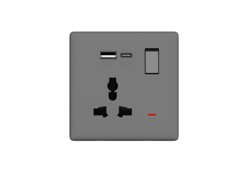 Ổ cắm đa năng đơn có USB 20W Opple