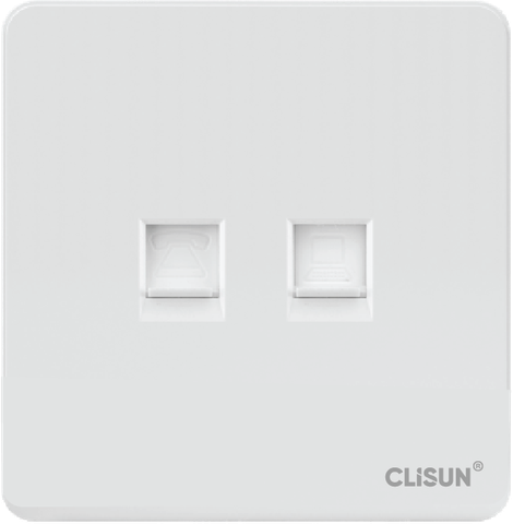 Bộ ổ cắm điện thoại và mạng Clisun