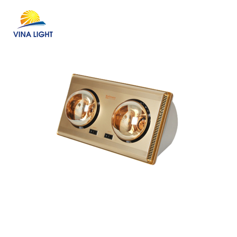 Đèn sưởi nhà tắm treo tường 2 bóng Kottmann