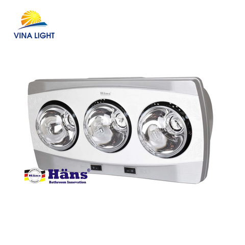 Đèn sưởi nhà tắm treo tường 3 bóng H3B Hans