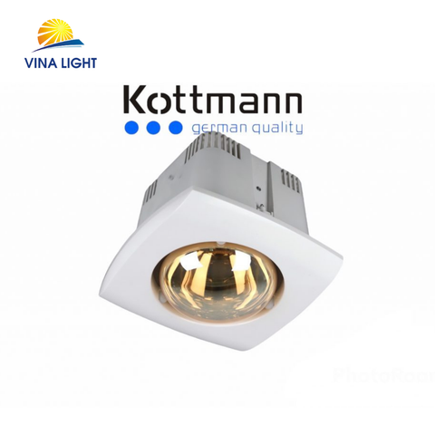 Đèn sưởi nhà tắm âm trần 1 bóng K1A Kottmann
