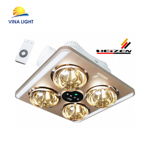 Đèn sưởi nhà tắm âm trần 4 bóng HE9 Heizen