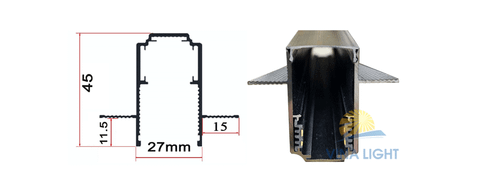 Thanh ray nam châm TRNCCV-113 Vinalight