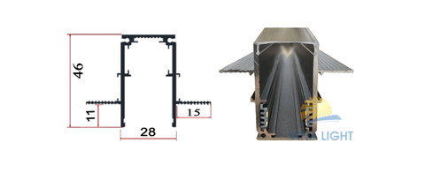 Thanh ray nam châm TRNCTL1-111 Vinalight