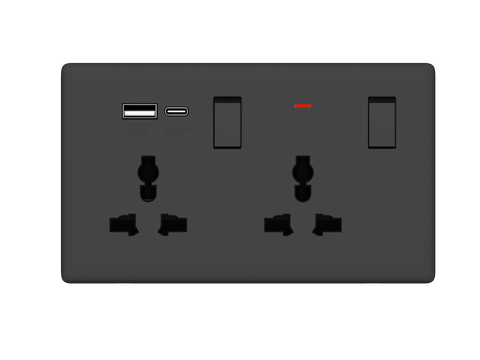 Ổ cắm đa năng đôi có USB 20W Opple