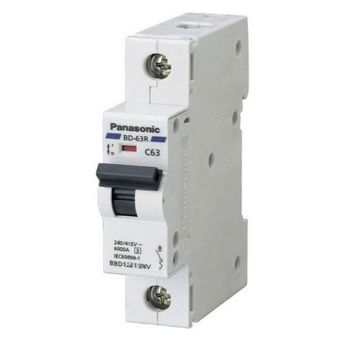 Cầu dao tự động DIN MCB 1P-1E C Curve 06kA Panasonic