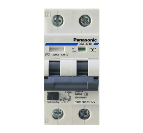 Cầu dao tự động DIN RCBO 2P1E 06kA Panasonic