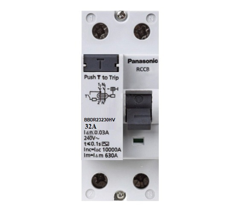 Cầu dao chống rò RCCB 2P Panasonic