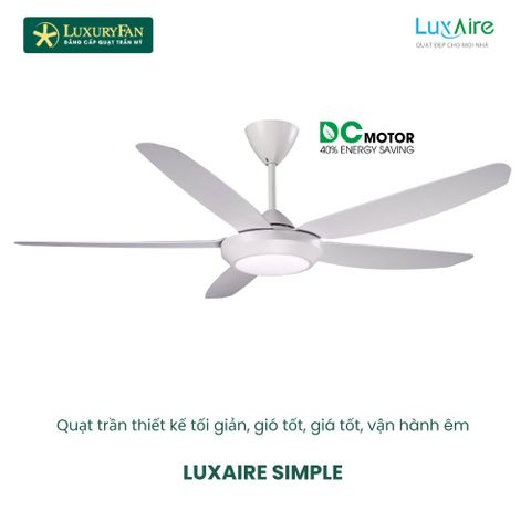 Quạt trần đèn 5 cánh Luxaire Simple