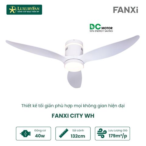 Quạt trần đèn 3 cánh Fanxi City