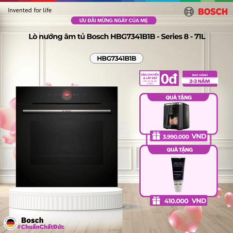 Lò nướng âm tủ Bosch HBG7341B1B - Series 8 - 71L