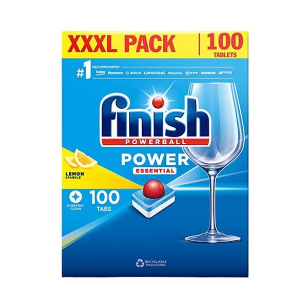 Viên rửa bát chanh Finish Power Essential All in 1 100 viên