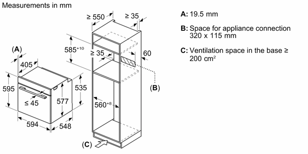 Lò nướng âm tủ kết hợp vi sóng Bosch HMG7361B1 - Series 8 - 67L