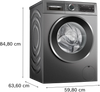 Máy giặt cửa trước Bosch WGG24401SG 9kg - Series 6