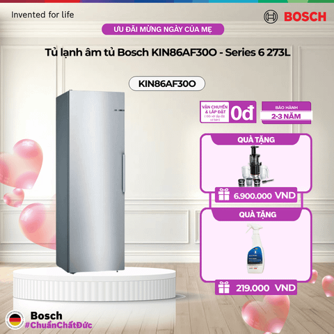 Tủ lạnh âm tủ Bosch KIN86AF30O - Series 6 - 273L