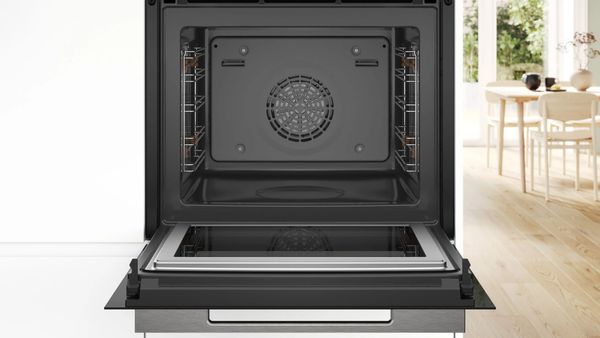 Lò nướng âm tủ kết hợp vi sóng Bosch HMG7361B1 - Series 8 - 67L