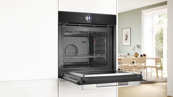 Lò nướng âm tủ kết hợp vi sóng Bosch HMG7361B1 - Series 8 - 67L