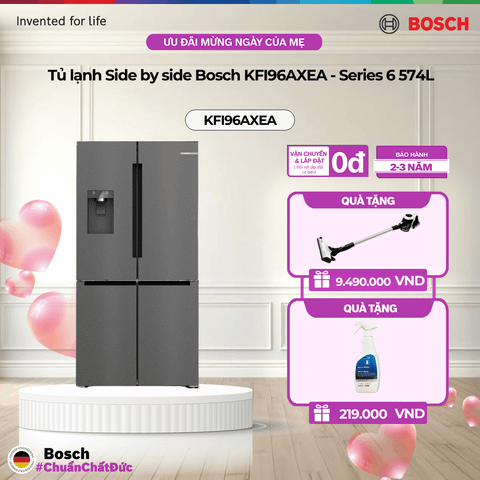 Tủ lạnh Side by side Bosch KFI96AXEA - Series 6 574L