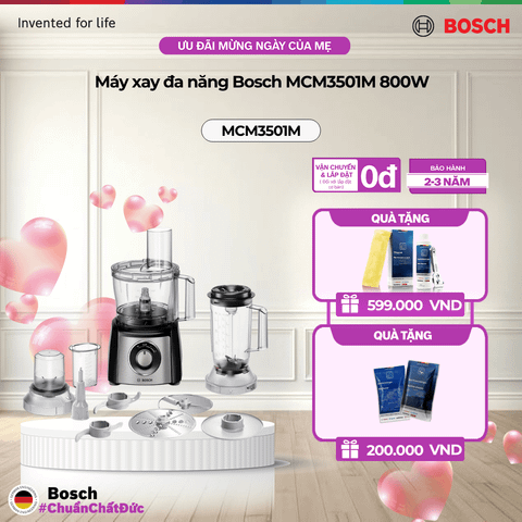Máy xay đa năng Bosch MCM3501M 800W