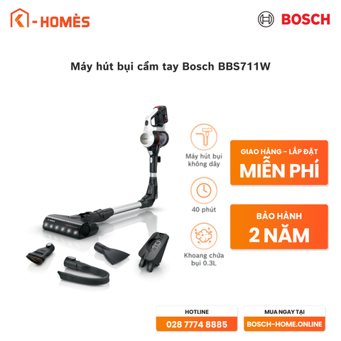 Máy hút bụi cầm tay Bosch BBS711W Unlimited 7
