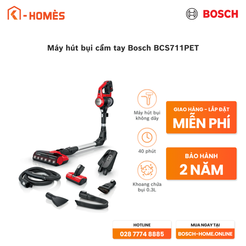 Máy hút bụi cầm tay Bosch Unlimited 7 ProAnimal - BCS711PET