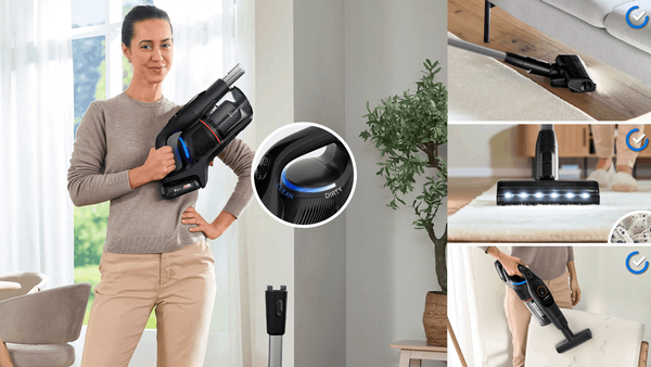 Máy hút bụi không dây Bosch Unlimited 9 BCS931BQC - Màu đen