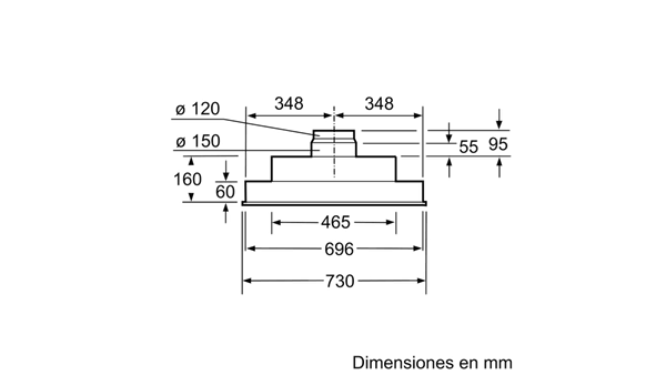 Máy hút mùi âm tủ Bosch DHL755BL - Series 4 (70cm)