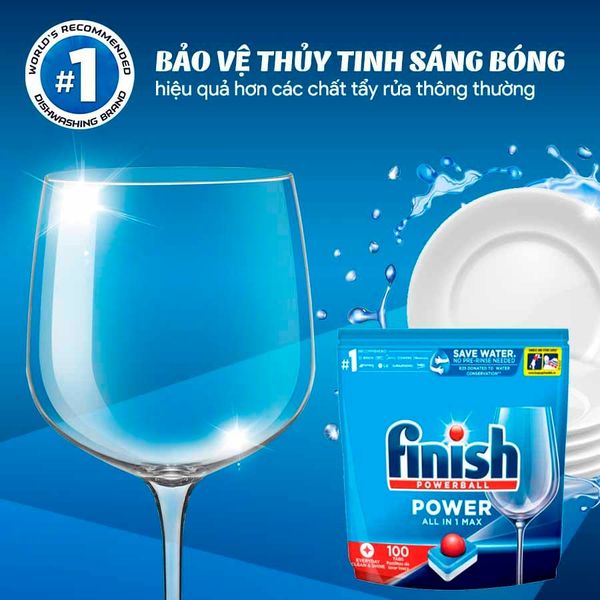 Viên rửa bát Finish All In One Max 100 Viên