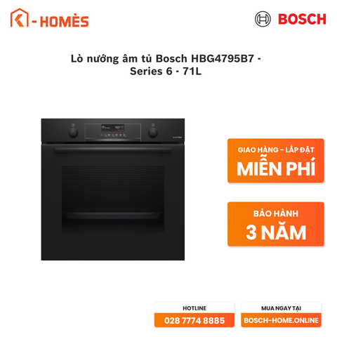 Lò nướng âm tủ Bosch HBG4795B7 - Series 6 - 71L