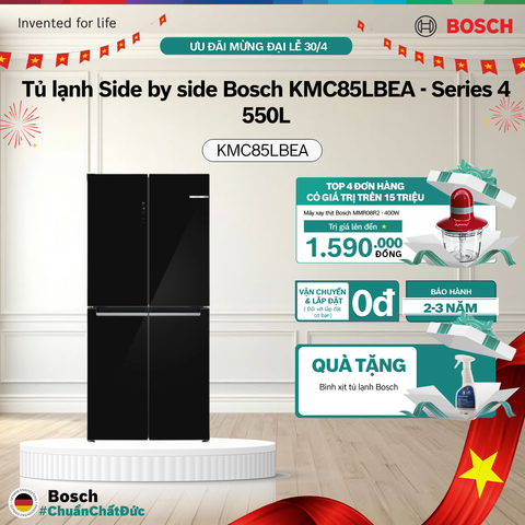 Tủ lạnh Side by side Bosch KMC85LBEA - Series 4 - 550L