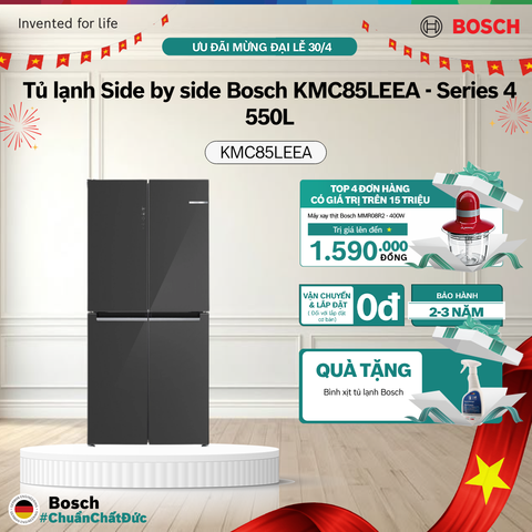 Tủ lạnh Side by side Bosch KMC85LEEA - Series 4 - 550L