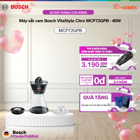 Máy vắt cam Bosch VitaStyle Citro MCP72GPB