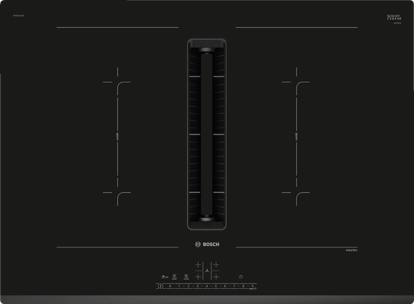 Bếp từ kết hợp hút mùi Bosch 4 vùng nấu PVQ731F15E - Series 6 (70cm)
