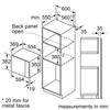 Lò vi sóng âm tủ Bosch BFL524MB2 - Series 4 - 20L