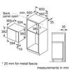 Lò vi sóng âm tủ Bosch BFL524MB2 - Series 4 - 20L