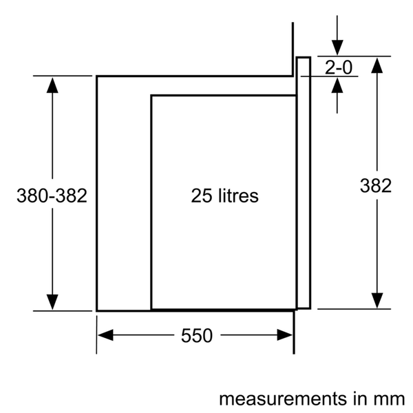 Lò vi sóng âm tủ Bosch BFL524MB2 - Series 4 - 20L