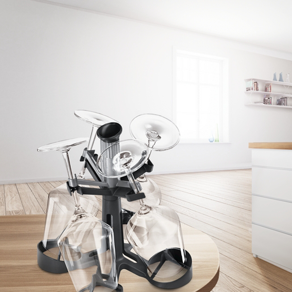 Giá đỡ ly rượu dùng cho máy rửa chén (4 ly)