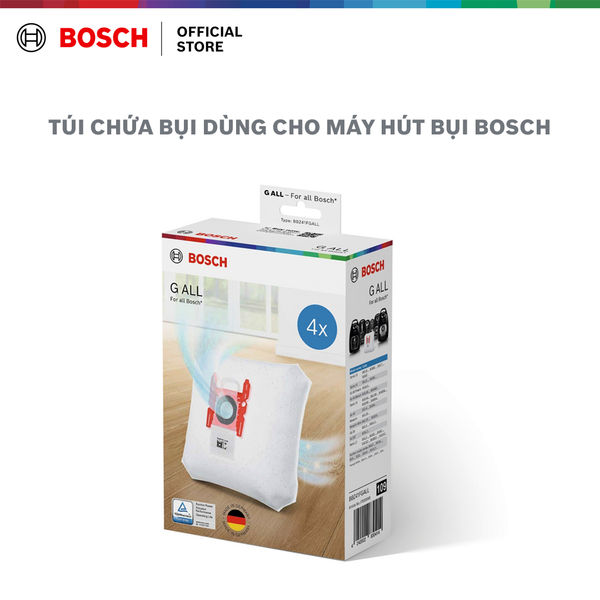 Túi máy hút bụi, túi chứa bụi PowerProtect: Loại GALLV, 4 túi đựng bụi Typ G