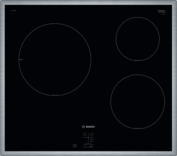 Bếp từ Bosch 3 vùng nấu PUC64RAA5E - Series 2 (60cm)