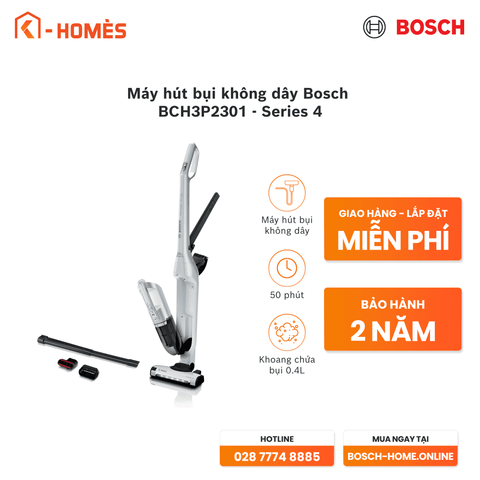 Máy hút bụi không dây Bosch BCH3P2301 - Series 4