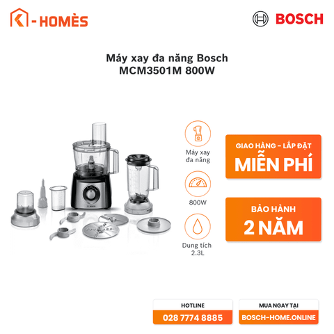 Máy xay đa năng Bosch MCM3501M 800W
