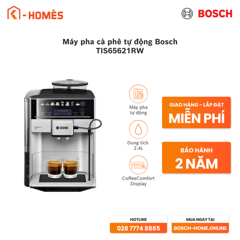 Máy pha cà phê tự động Bosch TIS65621RW