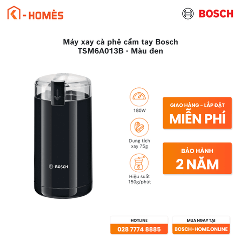 Máy xay cà phê cầm tay Bosch TSM6A013B - Màu đen