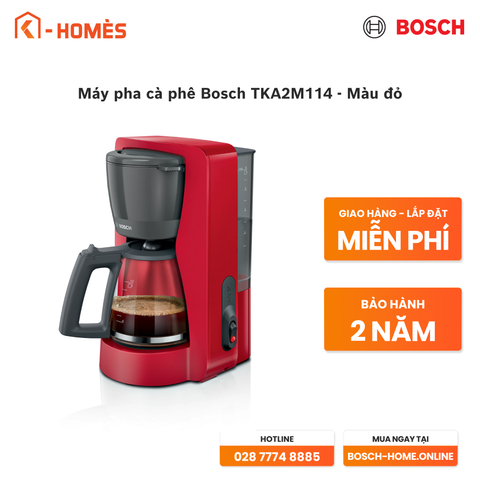 Máy pha cà phê Bosch TKA2M114 - Màu đỏ