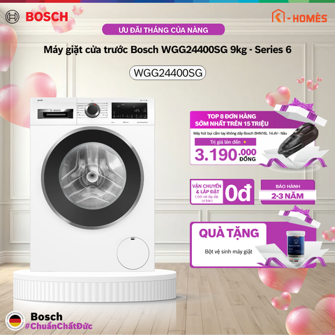 Máy giặt cửa trước Bosch WGG24400SG 9kg - Series 6