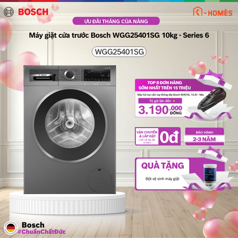 Máy giặt cửa trước Bosch WGG25401SG 10kg - Series 6